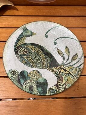 🦋2 For $50🦋Bohemian Style Peacock Dish Decorative Plate